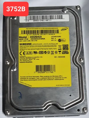 Placa Hd 2 Tb Hd204ui - Cod: 3752b