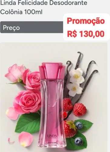  Linda Felicidade Desodorante 100ml - O Boticário