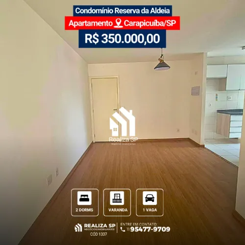 Apartamento à Venda  Condomínio Reserva da Aldeia  Carapicuíba/SP!!