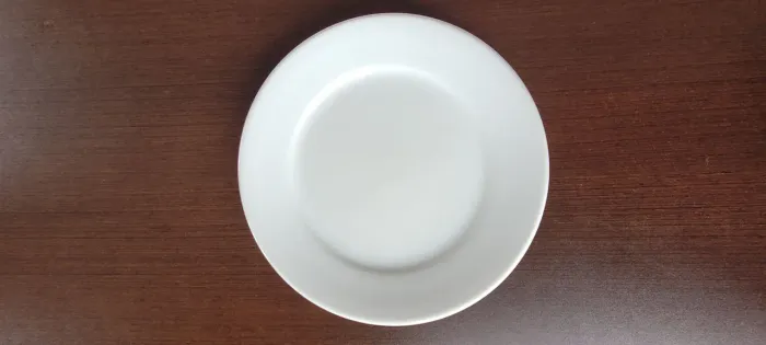 Prato de porcelana Branco