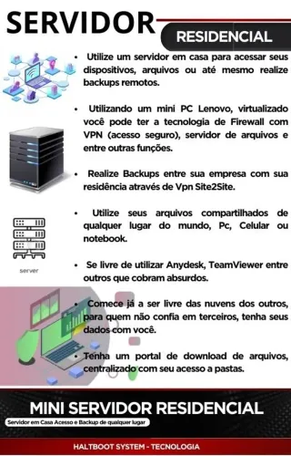 Servidor Residencial Arquivos Remoto Através de VPN 