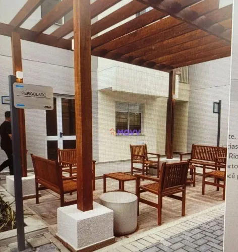 2 quartos, banheiro, uma vaga de garagem