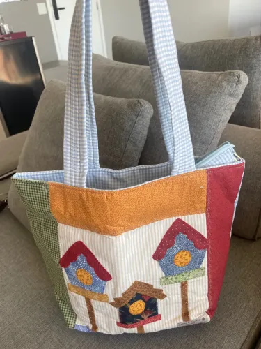 Bolsa Bebê em Patwork com zíper 