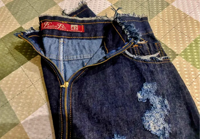 Saia Jeans Destroyed Fashion Bis - Tamanho 42