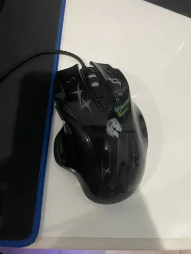 Mouse Gamer Hayom MU2905, 2400 DPI, 8 Botões, Com Led, Preto