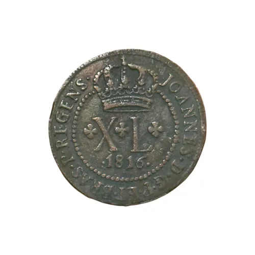 Moeda De Xl Réis 1816, Colônia, D. João,cobre