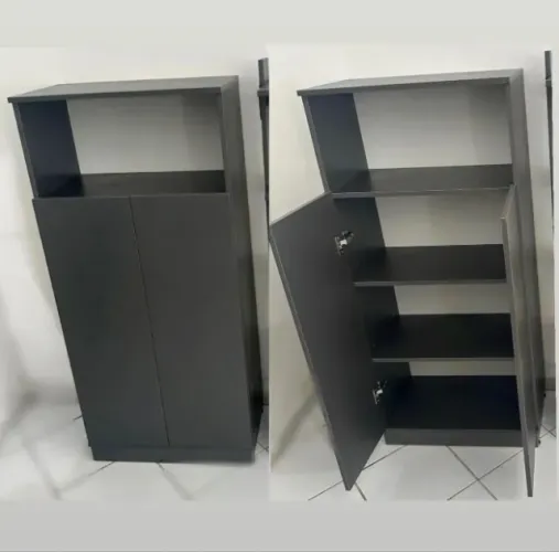 armario small para home office escritório multiuso para produtos de limpeza ou livros 