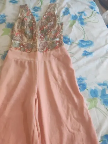Macacão estampado rosa