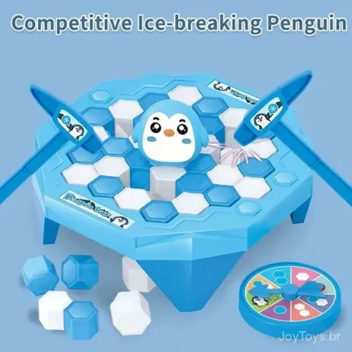 Brinquedo Infantil Salvar o Pinguim Minijogo Quebra Gelo