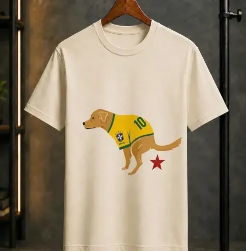 Camiseta Cachorro Caramelo Brasil