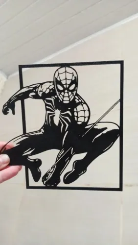 Quadro do Homem-aranha/ Preto ou Branco