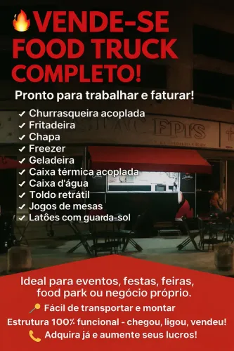 Vendo food truck completo