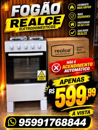 FOGÃO A GÁS 4 BOCAS COM FORNO NOVO DA LOJA ?