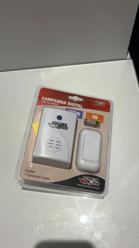 Campainha Sem Fio Forceline 100m 36 Melodias Digital