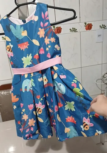 Vestidos infantis menina veste 1-4