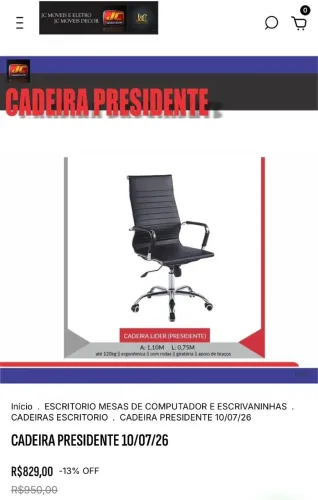 CADEIRA PRESIDENTE