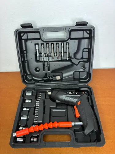 Parafusadeira elétrica portátil | kit 47 peças 