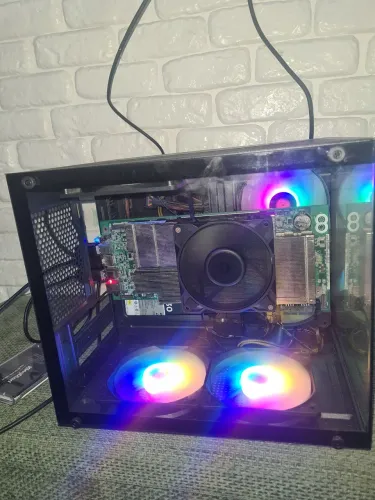 Asrock Bc-250 (AMD) + fonte cosair 430w+gabinete atom x + fan artic 12 pro
