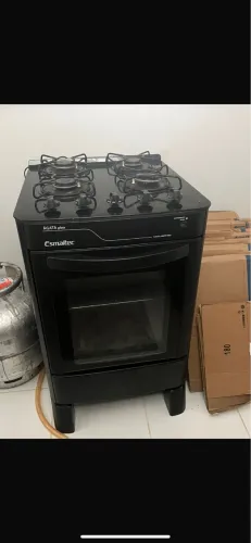 Fogão 4 bocas preto