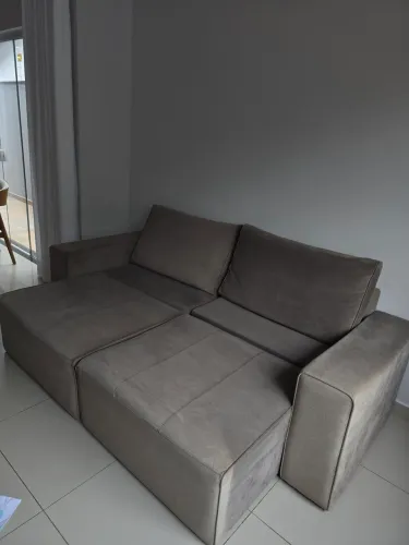Sofá Retrátil Suede 2,30 comprimento