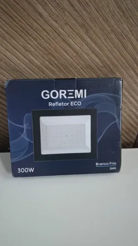 Refletor LED GOREMI ECO 300W Branco Frio 6500K - Alta Potência e Economia