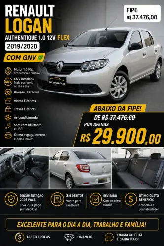 Renault Logan Authentique Flex 1.0 12V 4P 2020
