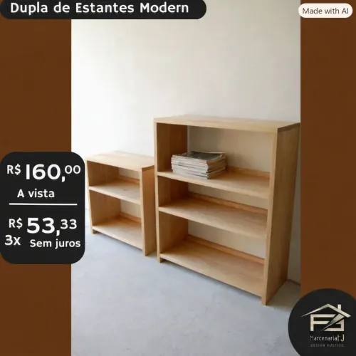 Dupla de Estantes Modern