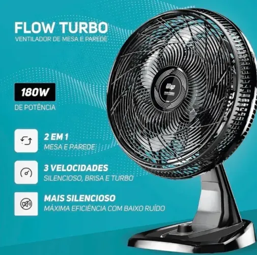 Ventilador de Mesa e Parede WAP