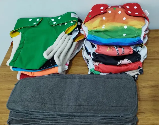 Fraldas ecológicas tamanho especial de 15  até 30kg