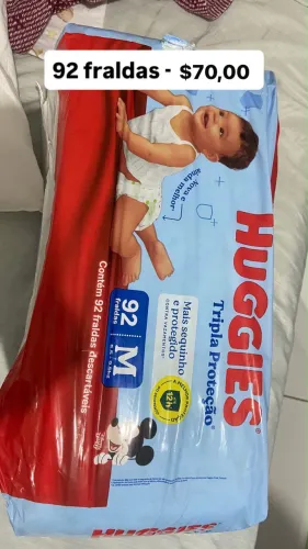 FRALDA HUGGIES M