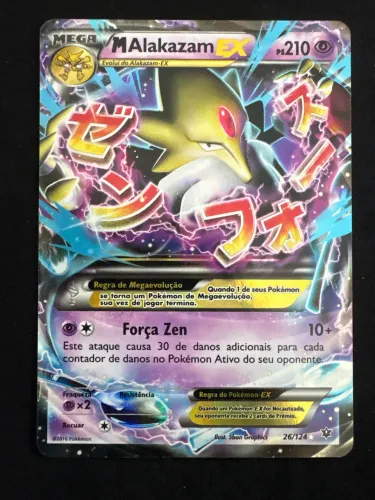 Mega Alakazam EX 26/124 Carta Pokémon