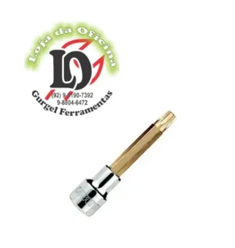 Soquete Multidentada Longa 1/2 x m14 x 100mm - SATA