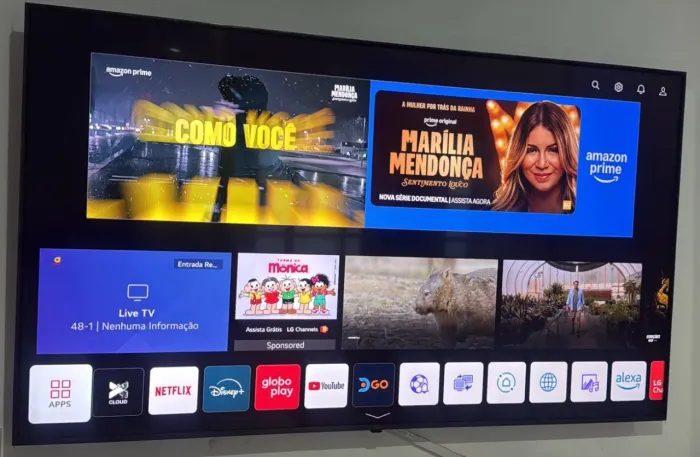 Tv led LG Smartv 4k borda infinita 50 polegadas em estado de nova