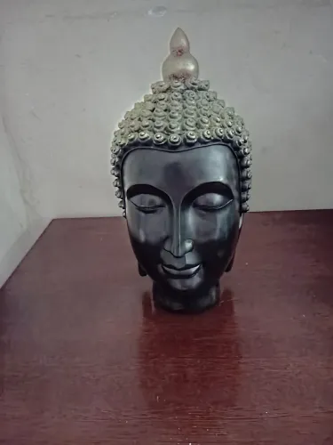 Vendo Cabeça De Buda Prata Nova Excelente Para Decoração De Diversos Ambientes
