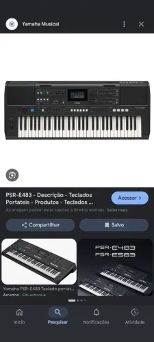 Teclado e483 novo na caixa