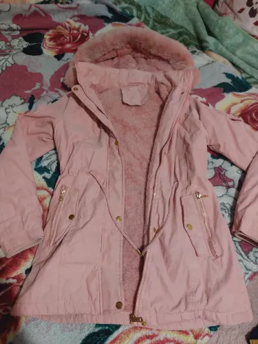 Casaco parka rose 