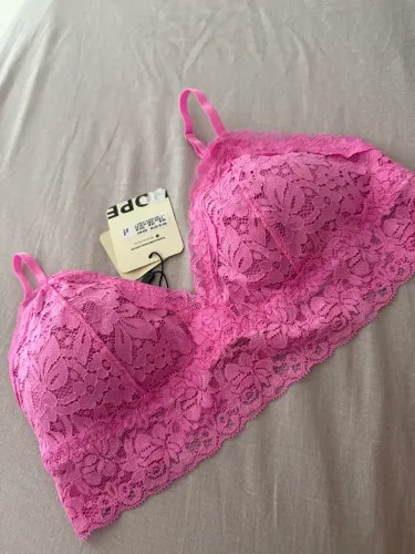 Lingerie Hope top rosa renda