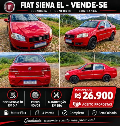 Fiat Siena EL Celeb. 1.0 MPI Fire Flex 8V 4P 2012