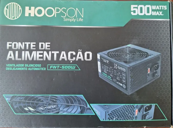 Fonte de de alimentação hoopson 500 watts Nominal