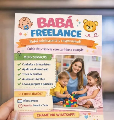 Babá disponível para freelancer