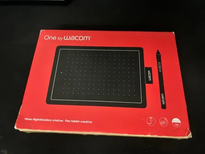 Mesa Digitalizadora One by Wacom CTL-472 + Caneta + Caixa Original