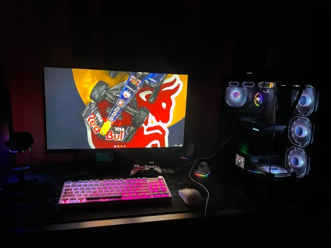 PC Gamer Completo + Setup Premium | Ryzen 7 5700X + RTX 4060 + 2 Monitores 27"