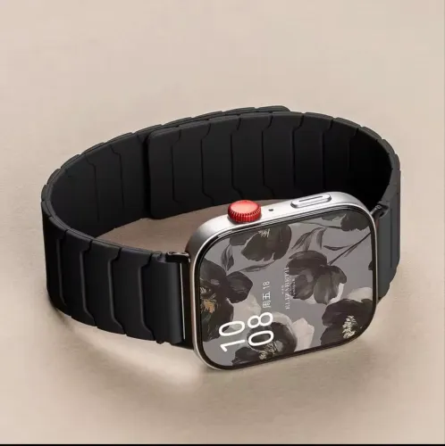 Pulseira Magnética Silicone Armadura P/ Huawei Watch Fit 3, 4, 4 Pro, 5 e 5 Pro