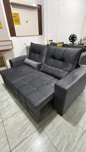 Sofá retrátil reclinável novo e embalado 1.80x0.80