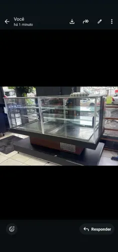 MESA EXPOSITORA PARA PADARIA E MERCEARIA.
