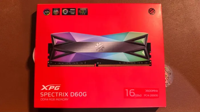Memória RAM XPG Spectrix D60G RGB 32GB (2x16GB) DDR4 3600MHz