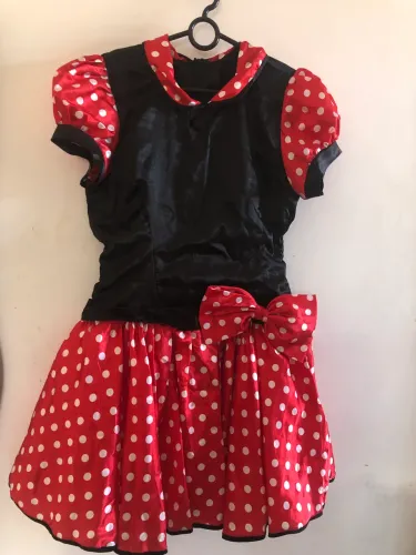Vestido fantasia minie infantil zap *12