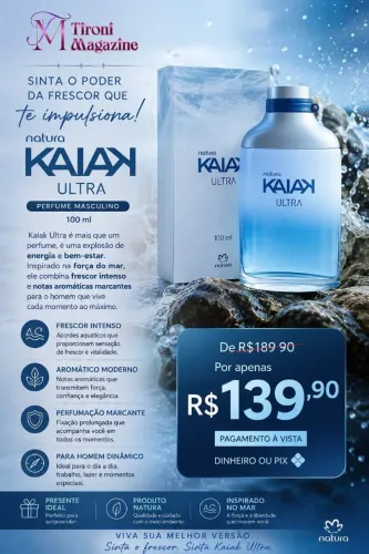 Perfume Masculino Natura Kaiak Ultra