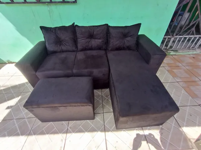 Promoção sofá cheisy simples três lugares novos e completos, várias cores