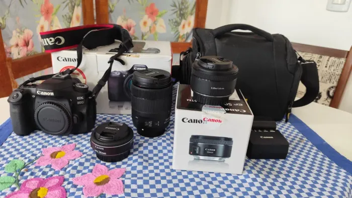 Caméra Canon 80D + lentes